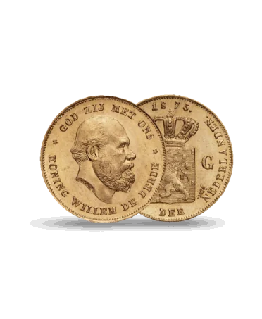 Gouden munt 10 Gulden - Nederland - Op voorraad bij VIRTU LUXURY MARSEILLE.