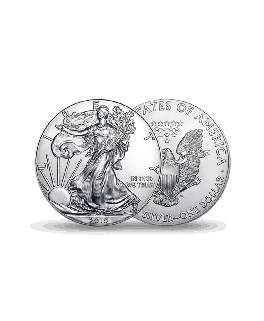Zilveren SILVER EAGLE munt beschikbaar bij VIRTU LUXURY