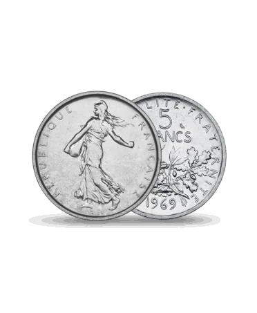 5 franken munt SEMEUSE Zilver beschikbaar bij VIRTU LUXURY