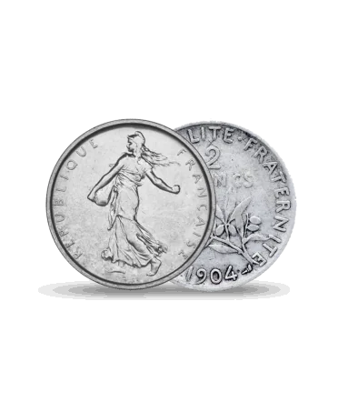 2 franken munt SEMEUSE Zilver beschikbaar bij VIRTU LUXURY