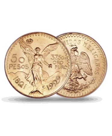 Gouden 50 Mexicaanse Pesos CENTENARIO munt beschikbaar bij VIRTU LUXURY