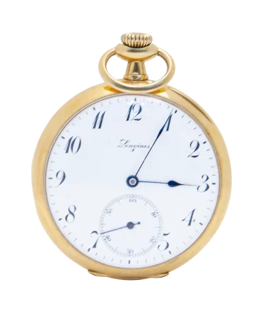 Gousset Admiral in Geel Goud Unisex van het huis Longines. Verkrijgbaar bij VIRTU LUXURY.
