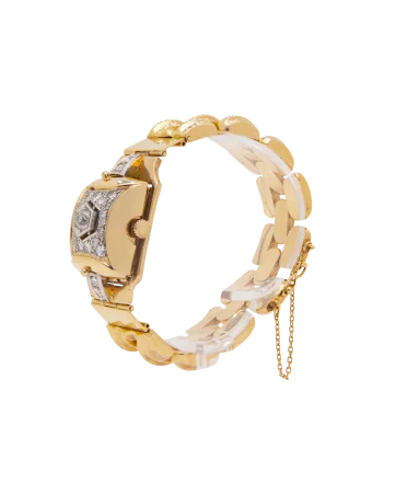 LA MERVEILLEUSE horloge in 18 Karaat geelgoud. Verkrijgbaar bij VIRTU LUXURY.