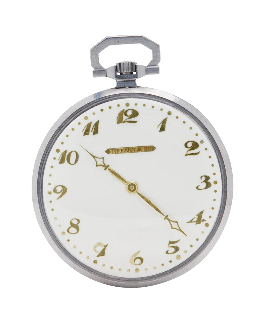 Platina zakhorloge met diamanten. Verkrijgbaar bij VIRTU LUXURY. Platina zakhorloge met diamanten. Verkrijgbaar bij VIRTU LUXURY.