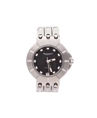 Luxe horloge in staal en natuurlijke diamanten. Verkrijgbaar bij HORLOGERIE bij VIRTU LUXURY