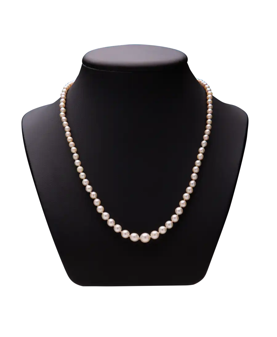 collier élégant - collier de perles en chute fermoir en or - collier 1 rang de perles de culture - LUSTRE AA+ collier élégant - collier de perles en chute fermoir en or - collier 1 rang de perles de culture - LUSTRE AA+