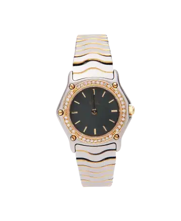 Ebel horloge - diamanten - Goud en Staal - soepel - wave - quartz - verkrijgbaar bij HORLOGERIE van VIRTU LUXURY