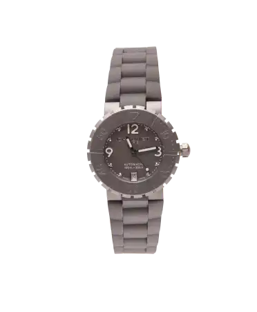 W1728D Horloge is een grijs stalen horloge. Verkrijgbaar bij VIRTU LUXURY.