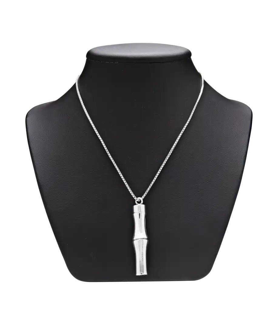 Bamboo Necklace - Gucci Bamboo Necklace - Silver Necklace - Shiny Gucci Silver Necklace Bamboo Necklace - Gucci Bamboo Necklace - Silver Necklace - Shiny Gucci Silver Necklace