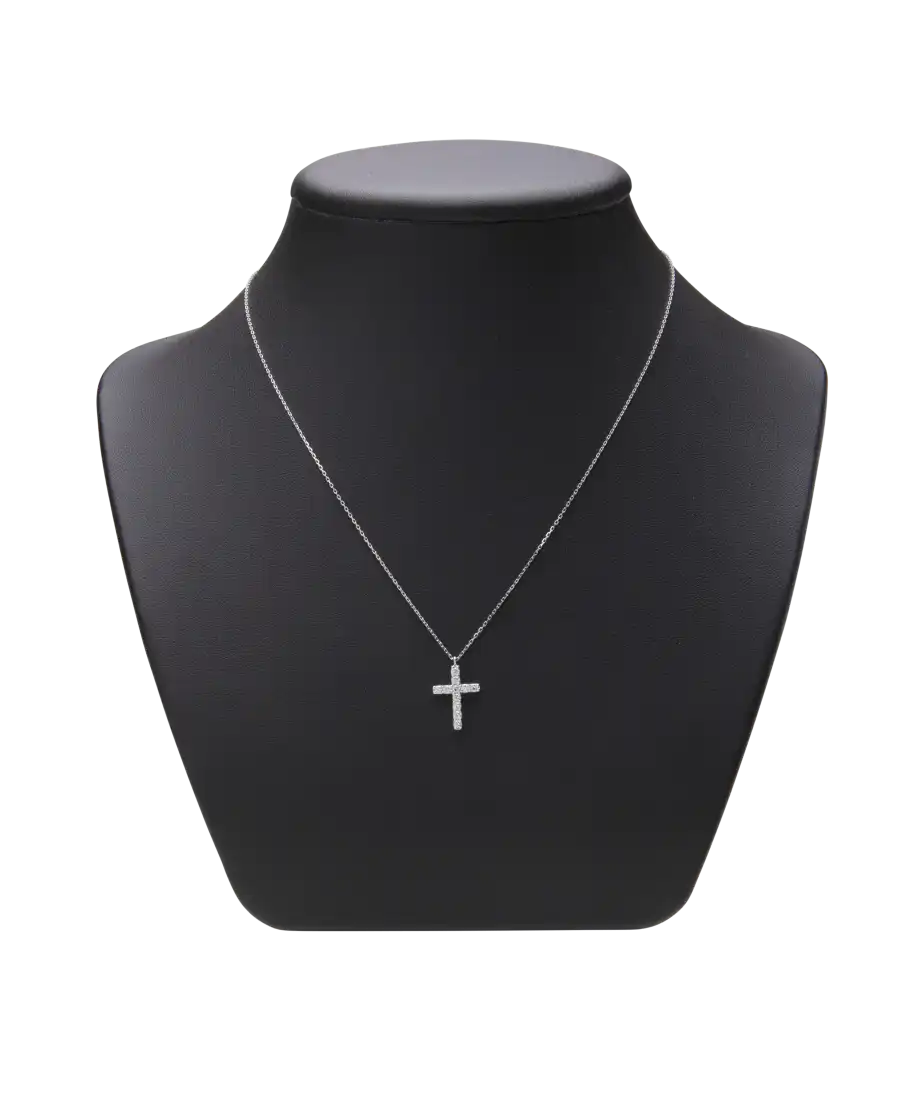 Cross Necklace - Frojo house - white gold - diamonds - prestigious necklace - Available at VIRTU LUXURY Cross Necklace - Frojo house - white gold - diamonds - prestigious necklace - Available at VIRTU LUXURY