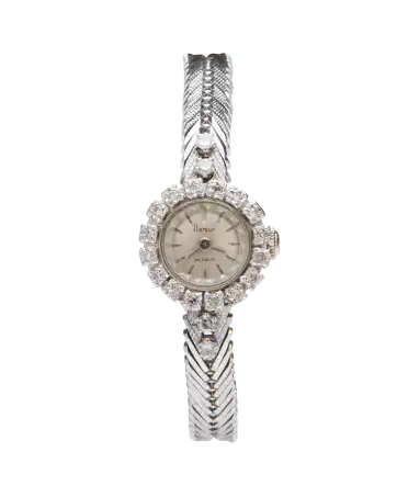 18 Karaat witgouden horloge van het horlogehuis Flamor. VIRTU LUXURY.