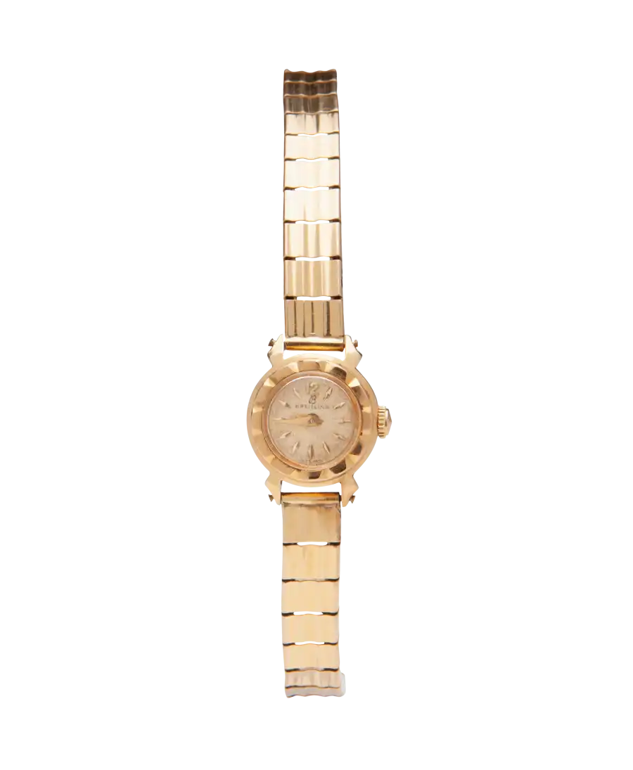 Sixties Gold Watch horloge van het horlogehuis BREITLING. Verkrijgbaar bij VIRTU LUXURY. Sixties Gold Watch horloge van het horlogehuis BREITLING. Verkrijgbaar bij VIRTU LUXURY.