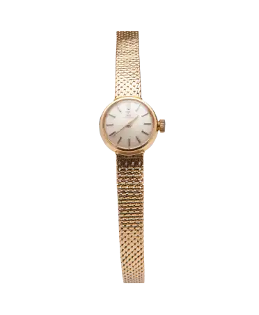 Vintage Fifties Gold Watch horloge van het horlogehuis Tissot. Verkrijgbaar bij VIRTU LUXURY.