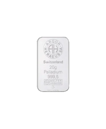 balk van 20 gram zuiver PALLADIUM 24K te koop bij VIRTU LUXURY