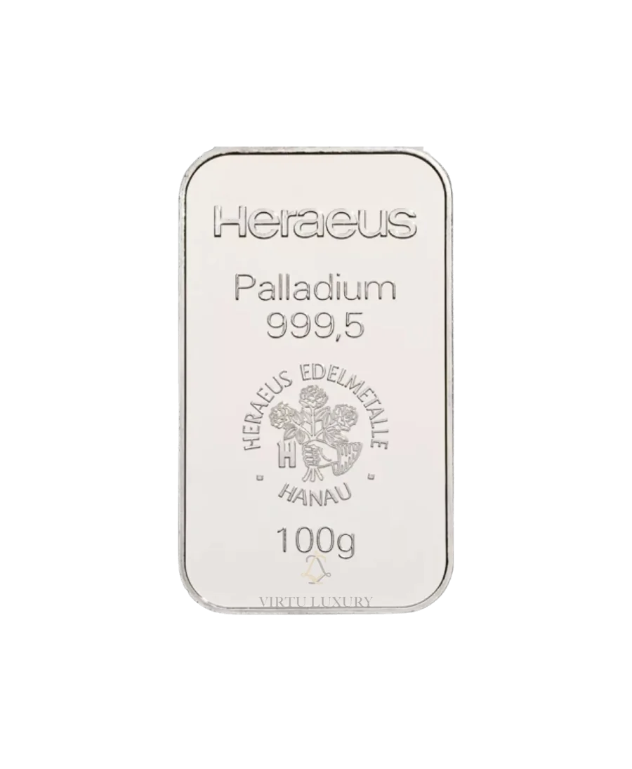 LINGOT PALLADIUM de 100 grammes chez VIRTU LUXURY LINGOT PALLADIUM de 100 grammes chez VIRTU LUXURY