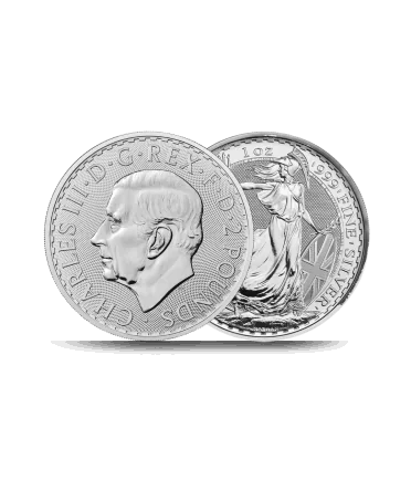 Zilveren BRITANNIA Charles III munt verkrijgbaar bij VIRTU LUXURY