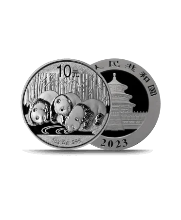PANDA munt 1 Ounce Zilver beschikbaar bij VIRTU LUXURY