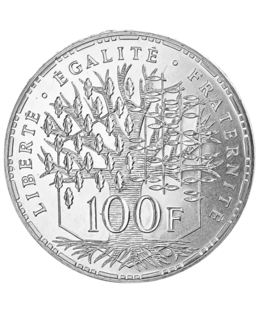 voorkant 100 zilveren frank