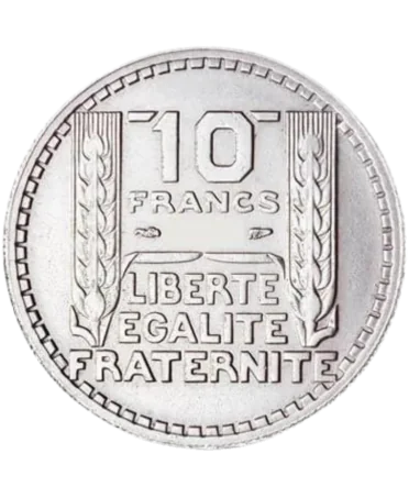 avers 10 Francs TURIN ARGENT chez VIRTU LUXURY