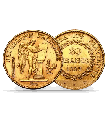 gouden 20 Frank Genius munt beschikbaar bij VIRTU LUXURY