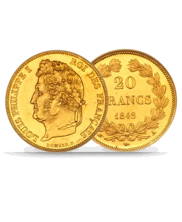 20 Gouden Frank Louis Philippe 1e munt verkrijgbaar bij VIRTU LUXURY