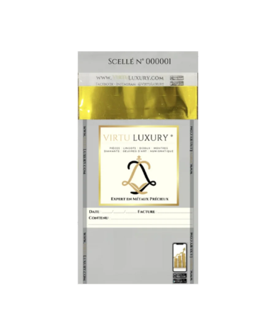GARANTIEVERZEGELING voor de aankoop van een GOUDEN BAAR bij VIRTU LUXURY GARANTIEVERZEGELING voor de aankoop van een GOUDEN BAAR bij VIRTU LUXURY