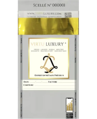 GARANTIEzegel voor de aankoop van een stuk bij VIRTU LUXURY